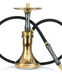 Ocean Hookah Kaif Small Gold Onyx Gold Chrome