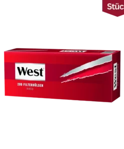 West Red Filterhülsen King Size (200 Stück)