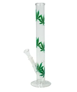 Bong Glas „Greenline“, H 35 cm, 25 mm, S 14.5 mm