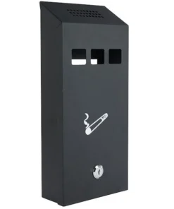 Wandascher „Mailbox“ schwarz 14,7 x 32,5 x 6,1cm