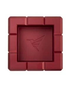 COLIBRI Zigarrenascher Metall „Heritage Cube“ rot 4 Ablagen