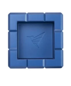 COLIBRI Zigarrenascher Metall „Heritage Cube“ blau 4 Abl.