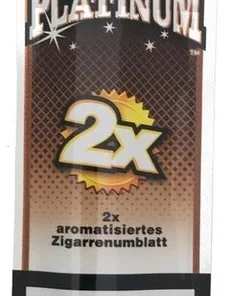 Double Platinum Tabakblätter Blunt Wrap BROWN Chocolate (2 Stück)