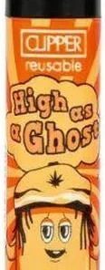 Clipper Feuerzeug Boo Yah 2v4 High as a Ghost