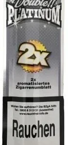 Double Platinum Tabakblätter Blunt Wrap SILVER Berries (2 Stück)