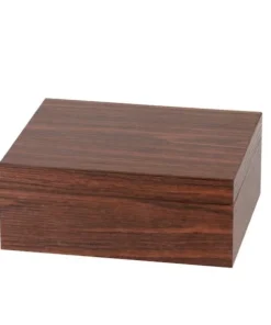 Humidor Walnuss Haptik-Dekor fuer ca. 25 Zigarren