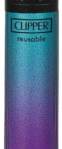 Clipper Feuerzeug Crystal Gradient blau-lila