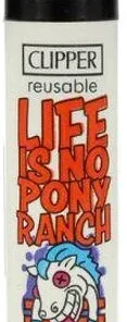 Clipper Feuerzeug Denglish 7 2v4 LIFE IS NO PONY RANCH