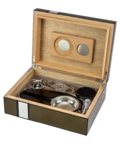Humidor-Set 2-tone Laserfinish fuer ca. 25 Zigarren