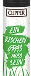 Clipper Feuerzeug Hanf + Gras 8v8