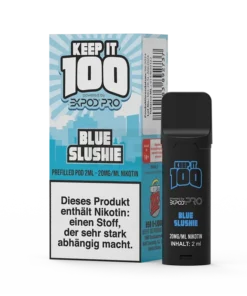 Keep It 100 – Prefilled Pod – Blue Slushie Lemonade | Nikotinsalz-Stärke : 20mg | Paketgröße : 1er Packung
