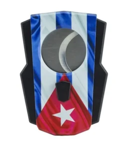 Zigarrenabschneider „Cuba Flag“ Doppelklinge, 27mm Schnitt
