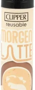 Clipper Feuerzeug Kaffeepause 1v4 Morgen Latte