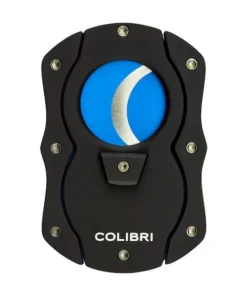 COLIBRI Zigarrenabschneider „Cut“ schwarz/blau 22mm