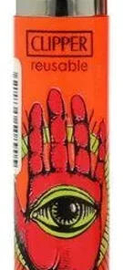 Clipper Feuerzeug Medieval Theme 3 1v4 Hand mit Auge