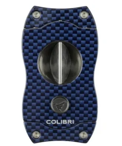COLIBRI Zigarrenabschneider „V-Cut“ blau/Carbondruck