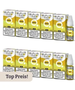 10er Pack E-Liquid Nikotinsalz ELFBAR Elfliq Mango 20mg