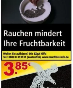 Madison Black (Zware) Tabak 30g Pouch (Drehtabak / Feinschnitt)