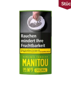Manitou Organic Green No9 Feinschnitt Tabak Pouch (30g)