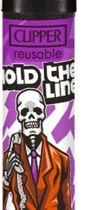 Clipper Feuerzeug Skulls 23 3v4 HOLD THE LINE …THIS May Take a While