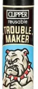 Clipper Feuerzeug TROUBLE MAKER Vintage Mascots 2v4 Schwarz
