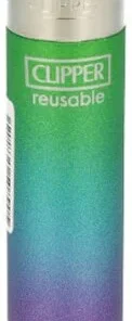 Clipper Feuerzeug Triple Gradient Grün-Blau-Lila