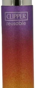 Clipper Feuerzeug Triple Gradient Lila-Rot-Gelb