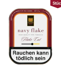 Mac Baren Navy Flake Tabak Pfeifentabak Dose (50g)