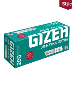 Gizeh Menthol Zigarettenhülsen Extra Size (200 Stück)