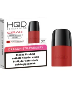 HQD – Cirak – Prefilled Pod – Dragon Strawberry – 2ml – 2er Pack