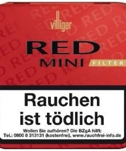 Villiger Red Mini Zigarillos mit Filter (20 Stück)
