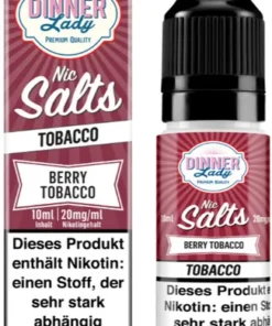 Dinner Lady Liquid Berry Tobacco Nic Salt 10ml 20 mg