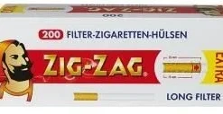 2000 Stück Zig Zag Extra Hülsen Filterhülsen Zigarettenhülsen Stopfhülsen