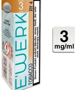E-Liquid E-WERK RY4 Tobacco 3 mg Nikotin