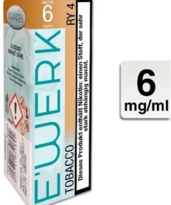 E-Liquid E-WERK RY4 Tobacco 6 mg Nikotin