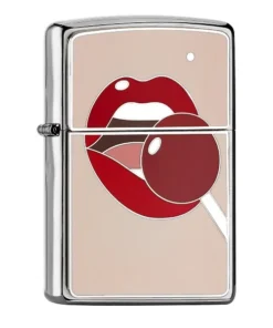 ZIPPO chrom gebürstet Lollipop Nude 2008029