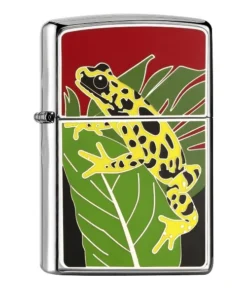 ZIPPO chrom poliert Golden Poison Frog 2008035