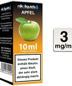 E-Liquid NIKOLIQUIDS Apfel 3 mg Nikotin 50 / 50