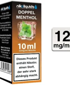 E-Liquid NIKOLIQUIDS Doppel Menthol 12 mg Nikotin 50 VG / 50 PG