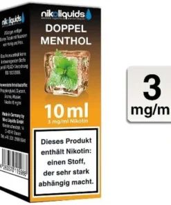 E-Liquid NIKOLIQUIDS Doppel Menthol 3mg Nikotin 50/50