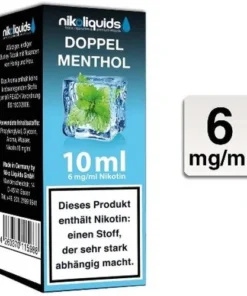 E-Liquid NIKOLIQUIDS Doppel Menthol 6mg Nikotin 50/50