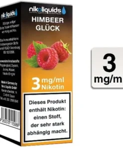 E-Liquid NIKOLIQUIDS Himbeer Glück 3mg Nikotin