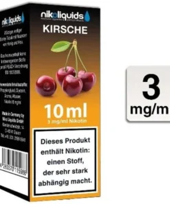 E-Liquid NIKOLIQUIDS Kirsche 3 mg Nikotin
