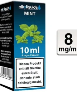E-Liquid NIKOLIQUIDS Mint 8 mg Nikotin