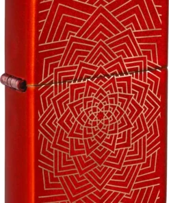 ZIPPO Metallic Red gelasert „Flowering“ 60007248