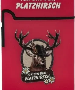 Easy Torch Feuerzeug Ich Bin Der Platzhirsch rosa