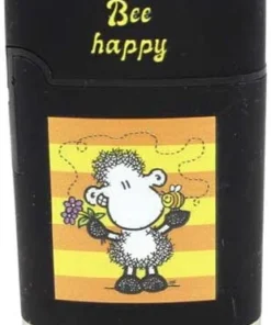 Easy Torch Jet Feuerzeug Bee happy schwarz Nr.2