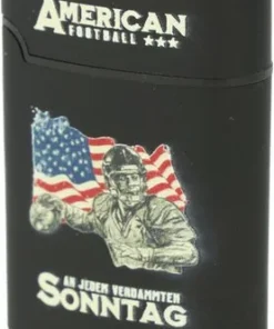 Easy Torch Relief American Football Feuerzeug Schwarz 4v4