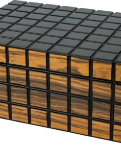 PASSATORE Humidor „Rippen“ schwarz/Makassar matt, 30-40 Zig.