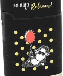 Easy Torch sheepworld Cool bleiben & Relaxen! Luftballon Motiv Feuerzeug Schwarz